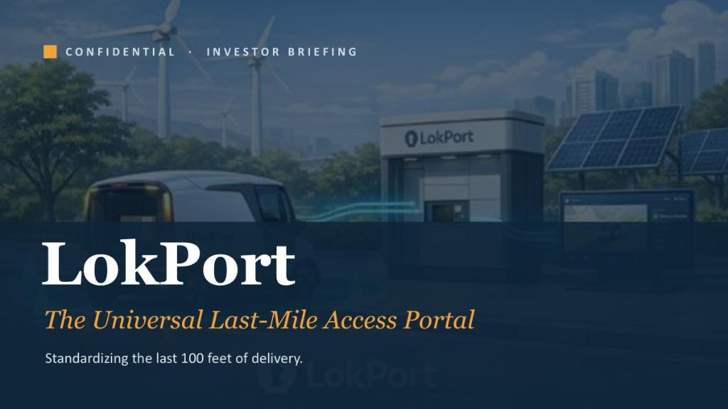 LokPort smart delivery portal unit installed at home entrance